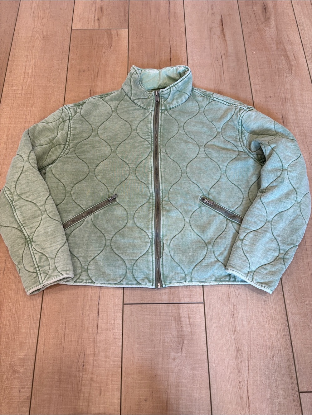 Lucky Brand Sage Quilted Zip Jacket